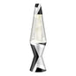 14.5" LAVA LAMP POLYGONAL WHITE TONE Drop 2-0023