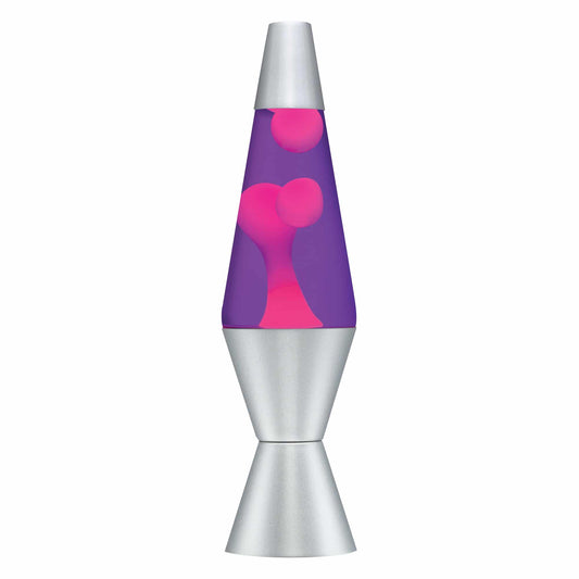 14.5" LAVA LAMP - PINK/PURPLE/SILVER Studio 2-0024