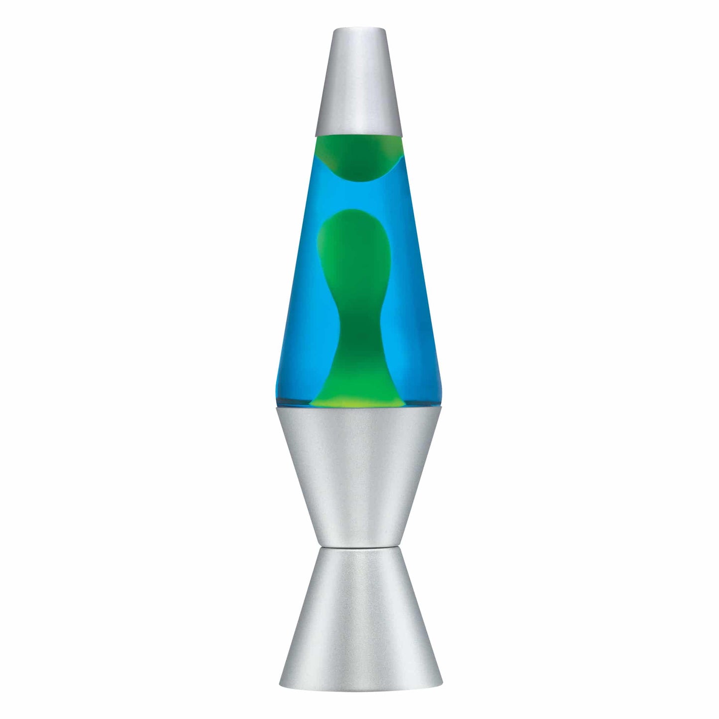 14.5" LAVA LAMP - YELLOW/BLUE/SILVER Shift 2-0017