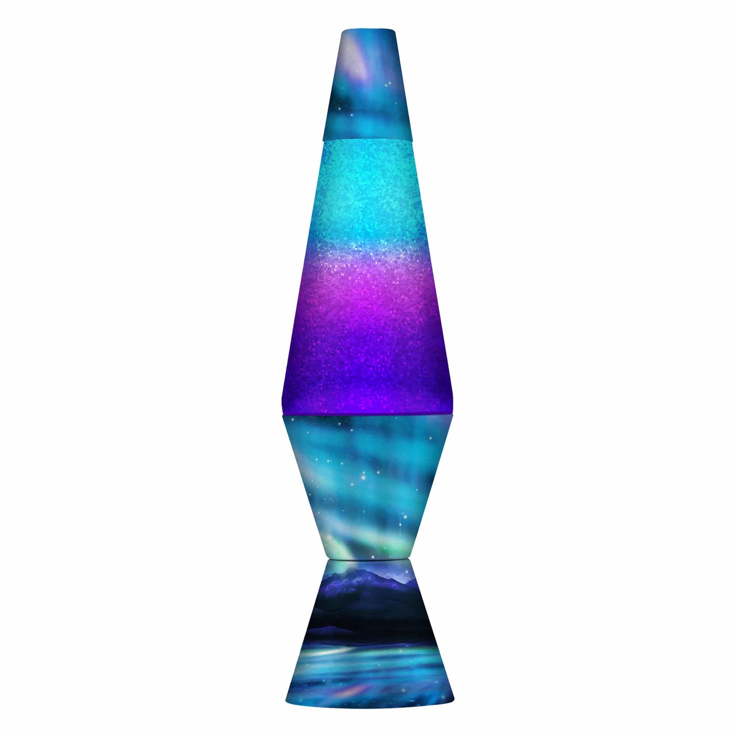 14.5" LAVA LAMP COLORMAX NORTHERN LIGHTS - GLITTER Wave 2-0029