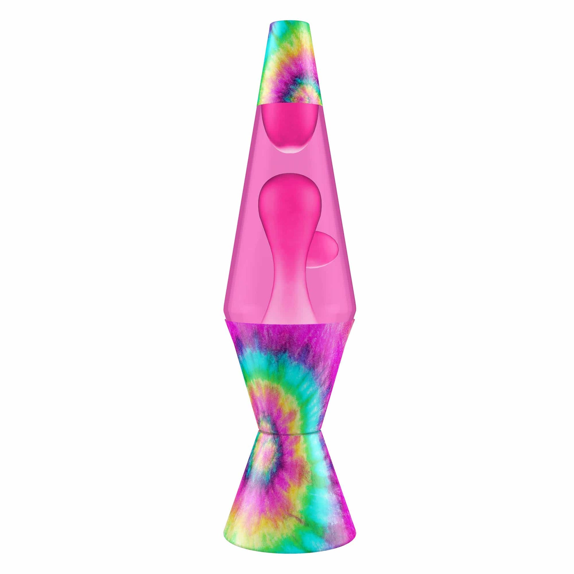 14.5" LAVA LAMP - TIE DYE PINK SPIRAL Blend 2-0018