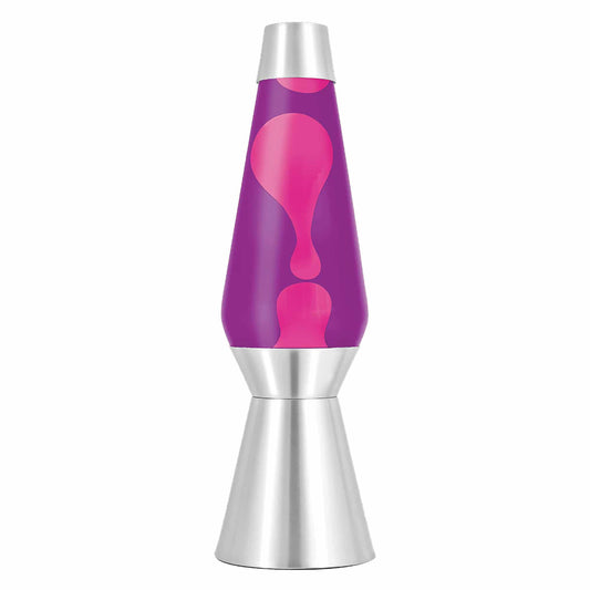 27" LAVA LAMP GRANDE - PINK/PURPLE/SILVER Series 2-0011