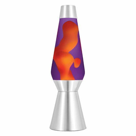 27" LAVA LAMP GRANDE - YELLOW/PURPLE/SILVER Wave 2-0009